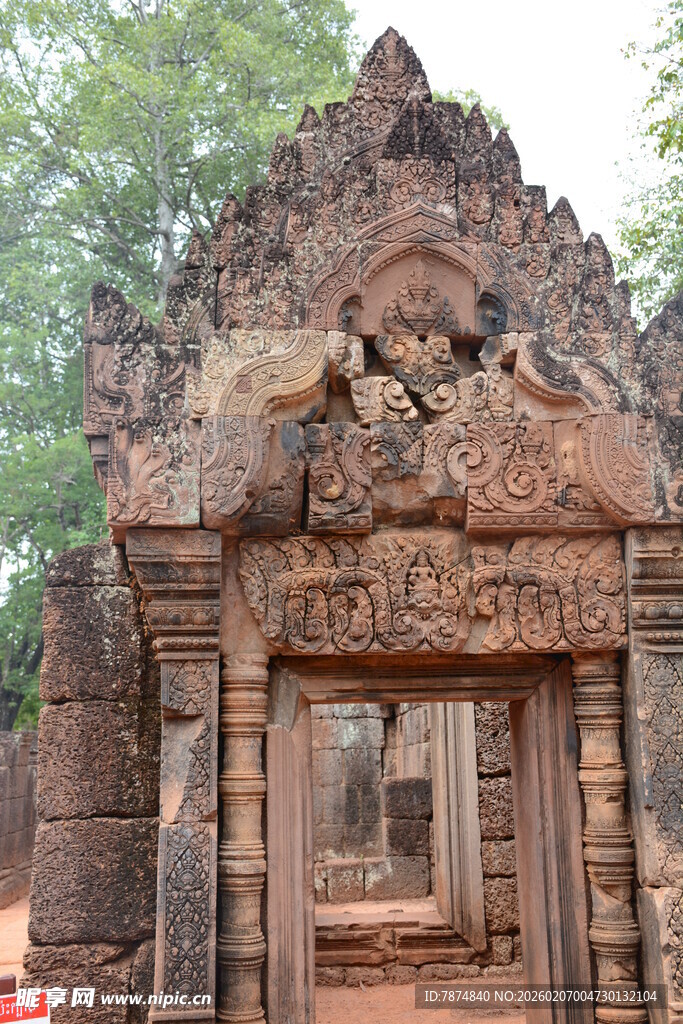 柬埔寨古老神秘的柬埔寨寺庙建筑