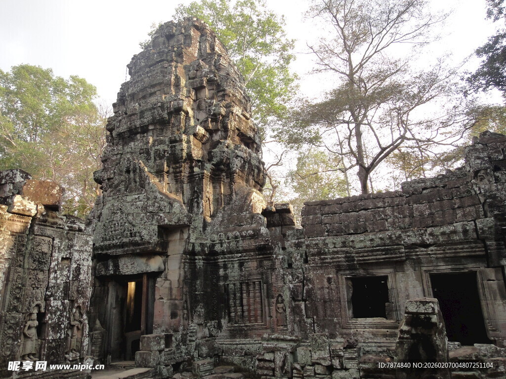 柬埔寨古老神秘的柬埔寨寺庙遗迹