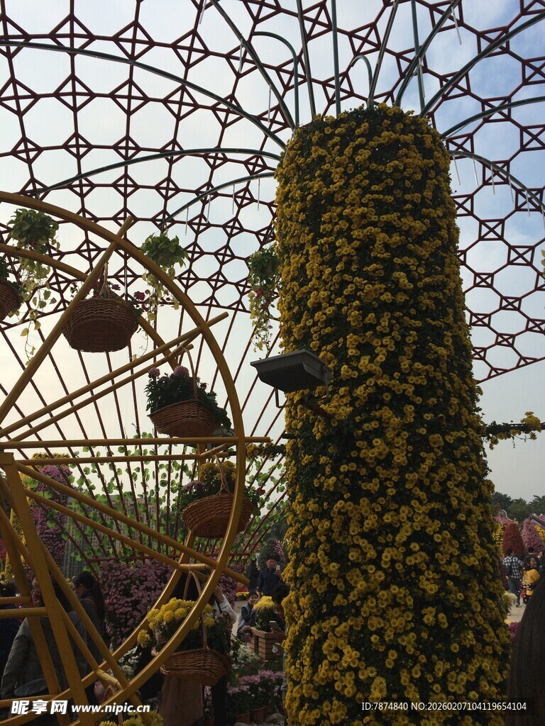 梦幻绿植摩天轮景观