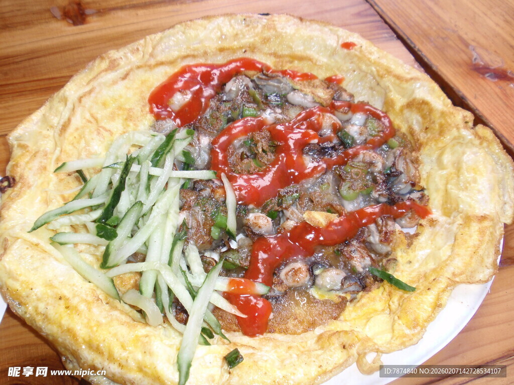 美味蔬菜鸡蛋煎饼