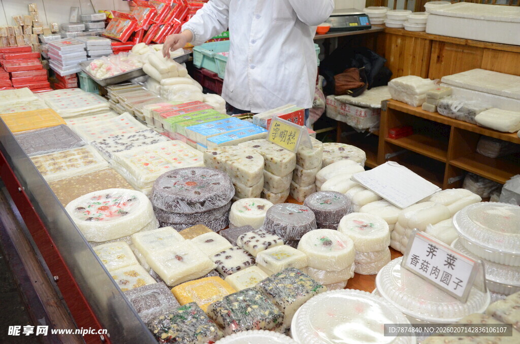 传统糕点铺 琳琅满目的美食