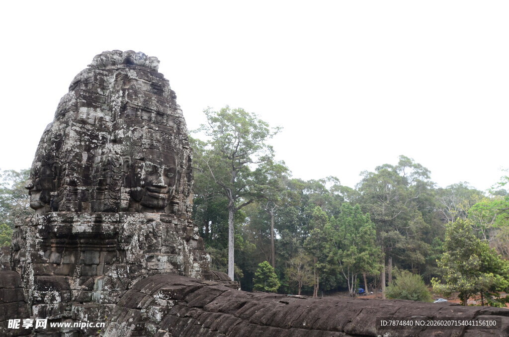 吴哥窟神秘石像