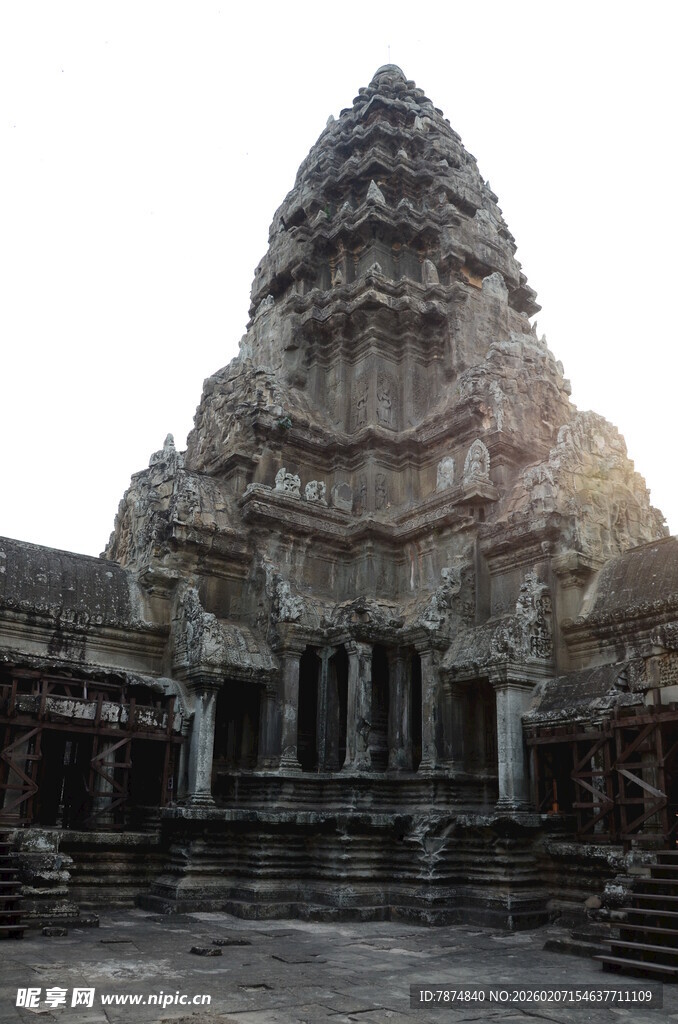 吴哥窟古老建筑风貌