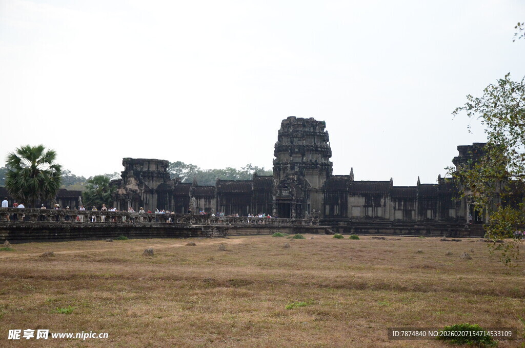 吴哥窟古老建筑景观