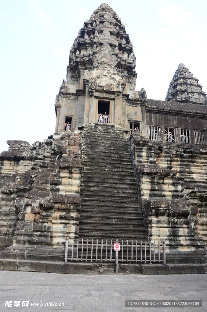 吴哥窟古老建筑景观