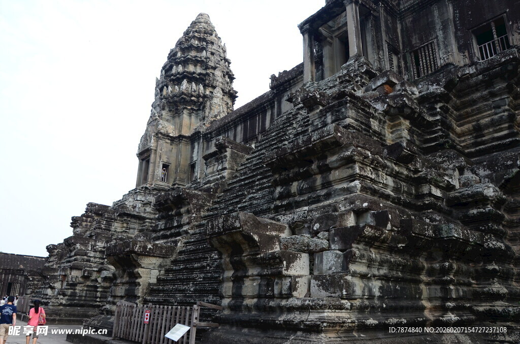 吴哥窟古老神秘的石质建筑