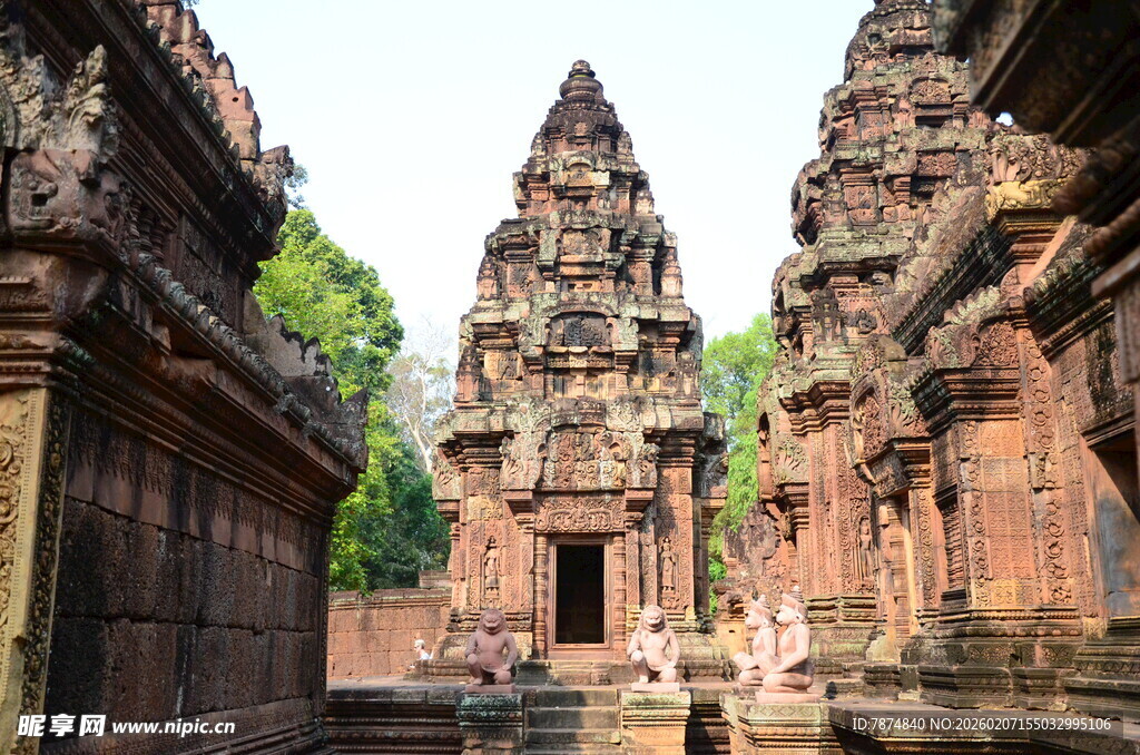 古老神秘的柬埔寨寺庙遗迹