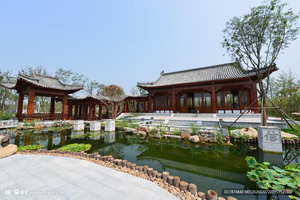 中式古典园林景观建筑