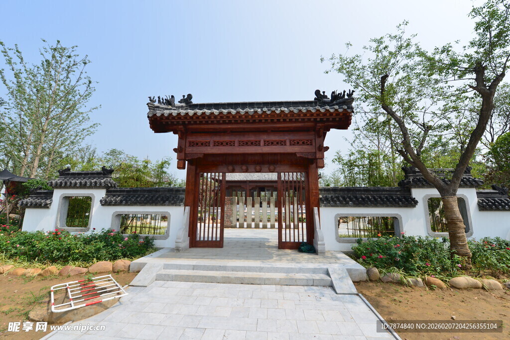 中式古典门楼景观