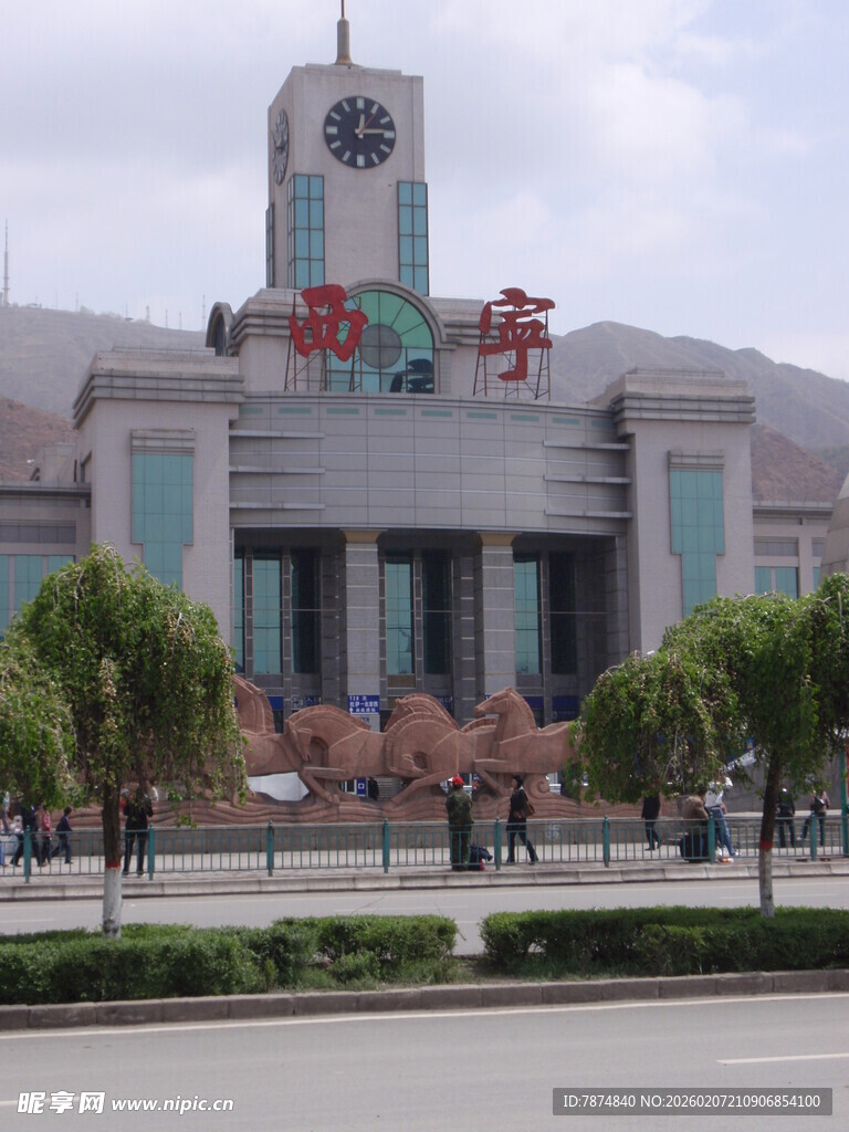火车站外观建筑景观