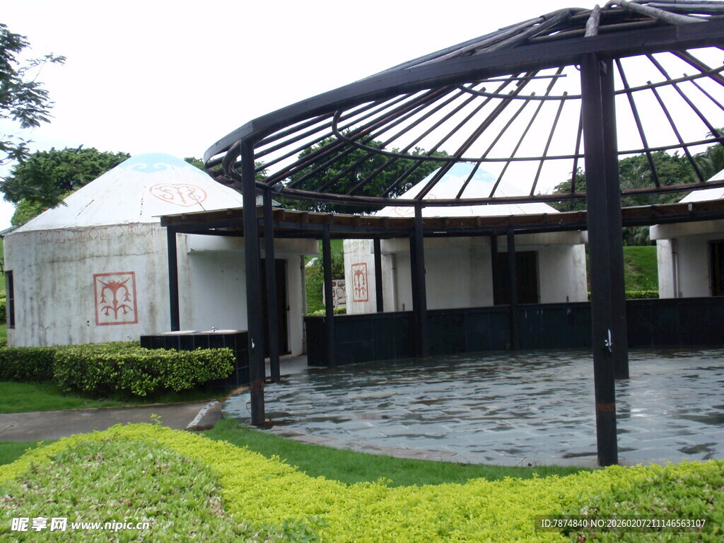 现代风格户外建筑景观