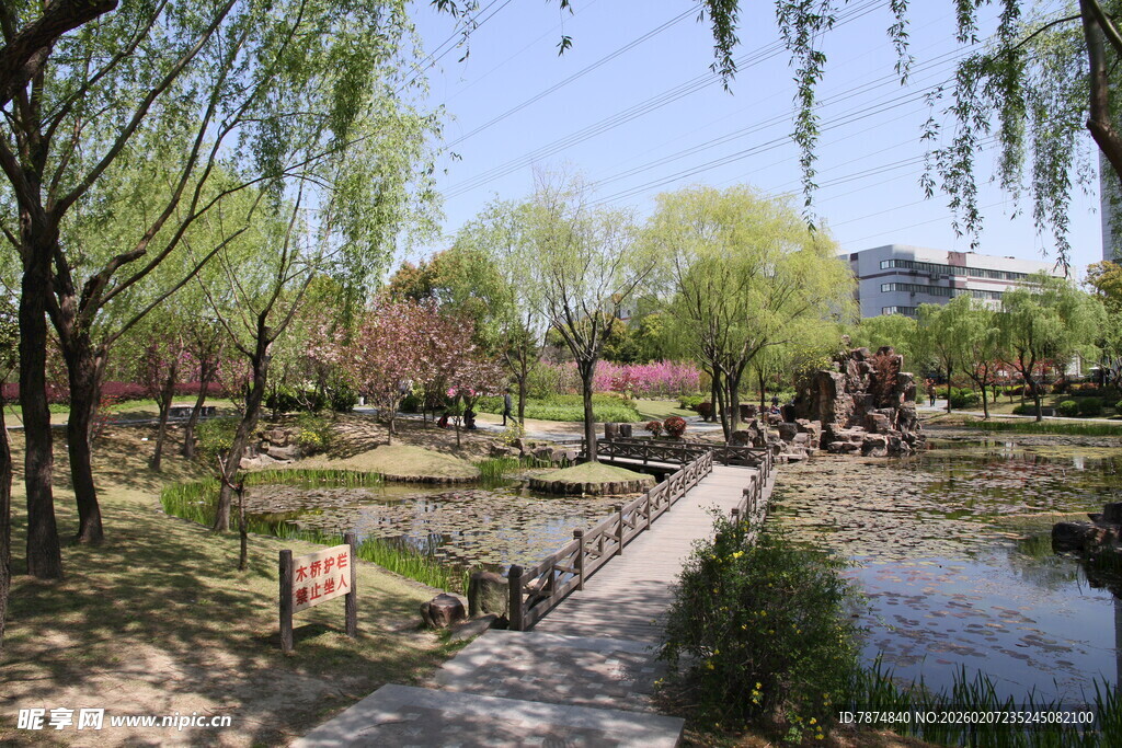 春日公园湖畔美景