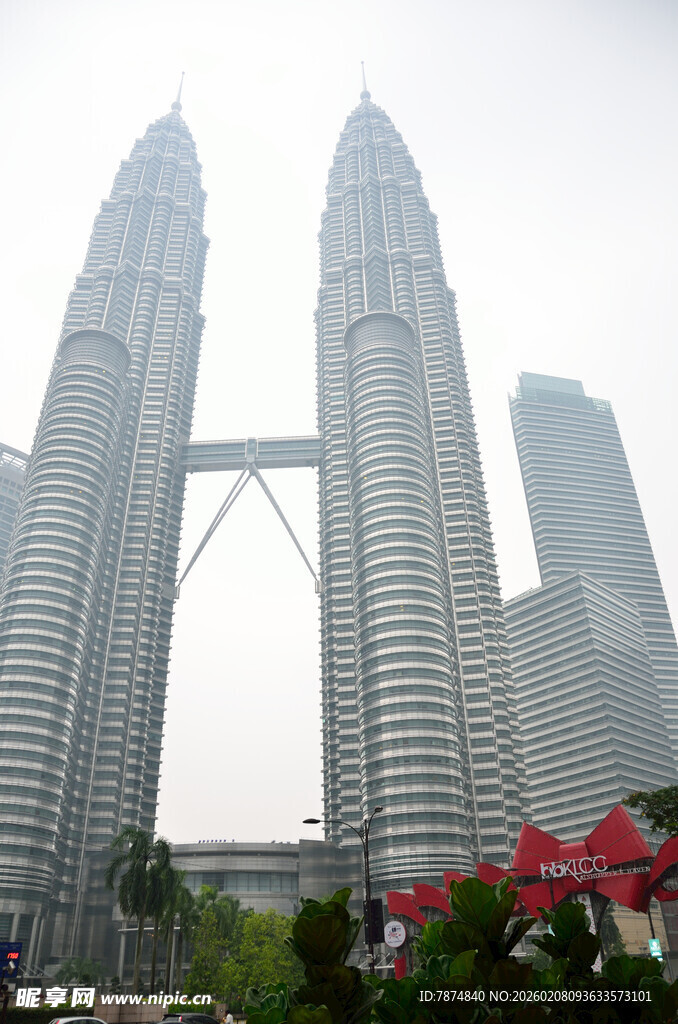 吉隆坡双子塔城市景观