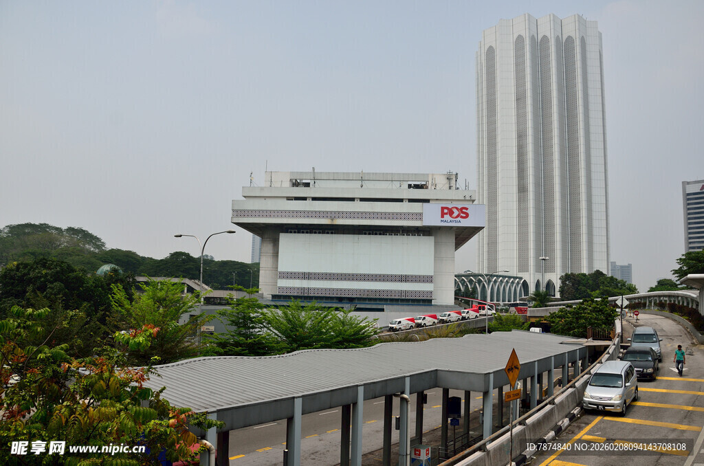 新加坡城市道路与建筑景观