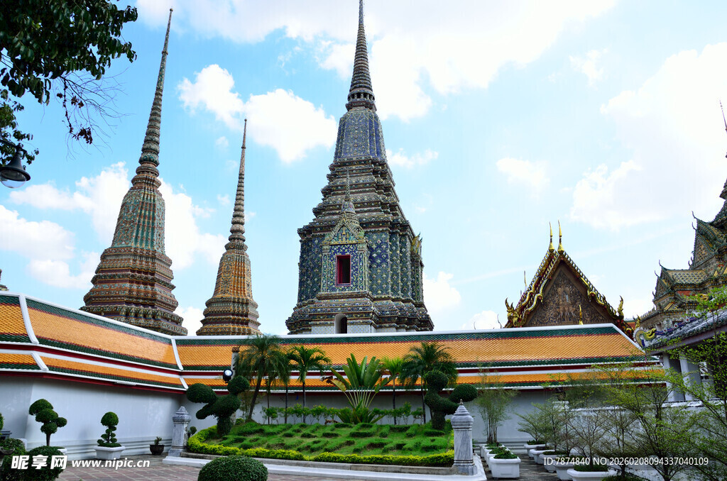 马来西亚泰国寺庙建筑景观