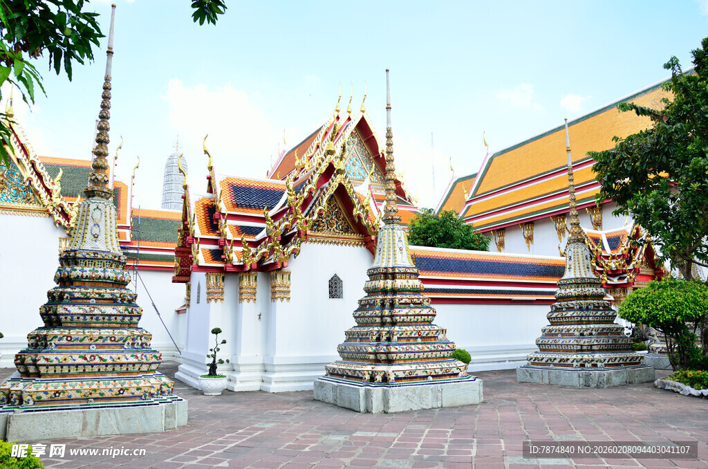马来西亚泰国寺庙建筑景观