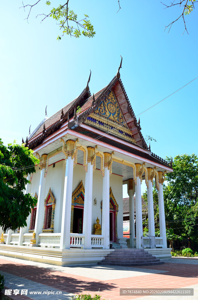 马来西亚泰国风格精美亭阁建筑