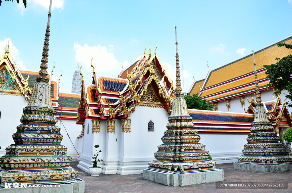 马来西亚泰国寺庙精美建筑景观