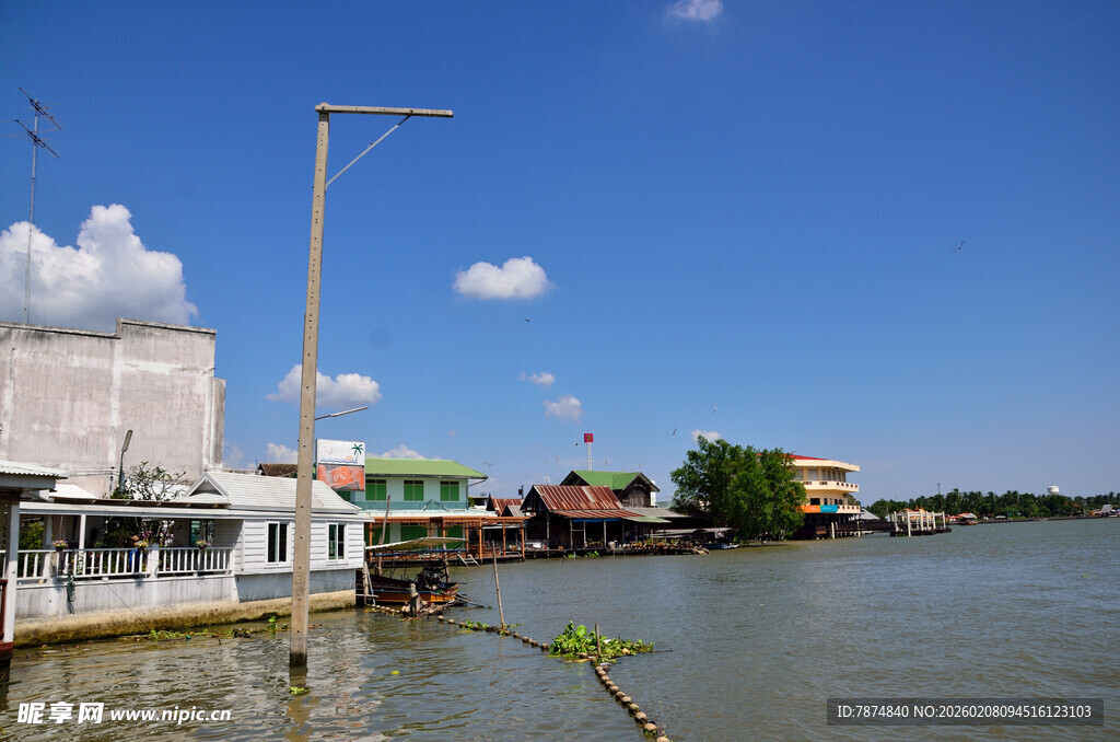 马来西亚河畔风景