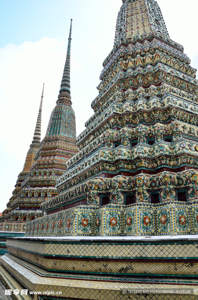马来西亚泰国寺庙精美建筑外观