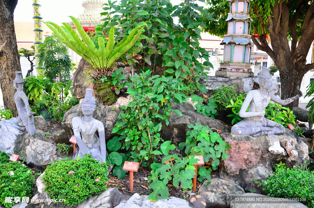 马来西亚禅意花园景观摆件