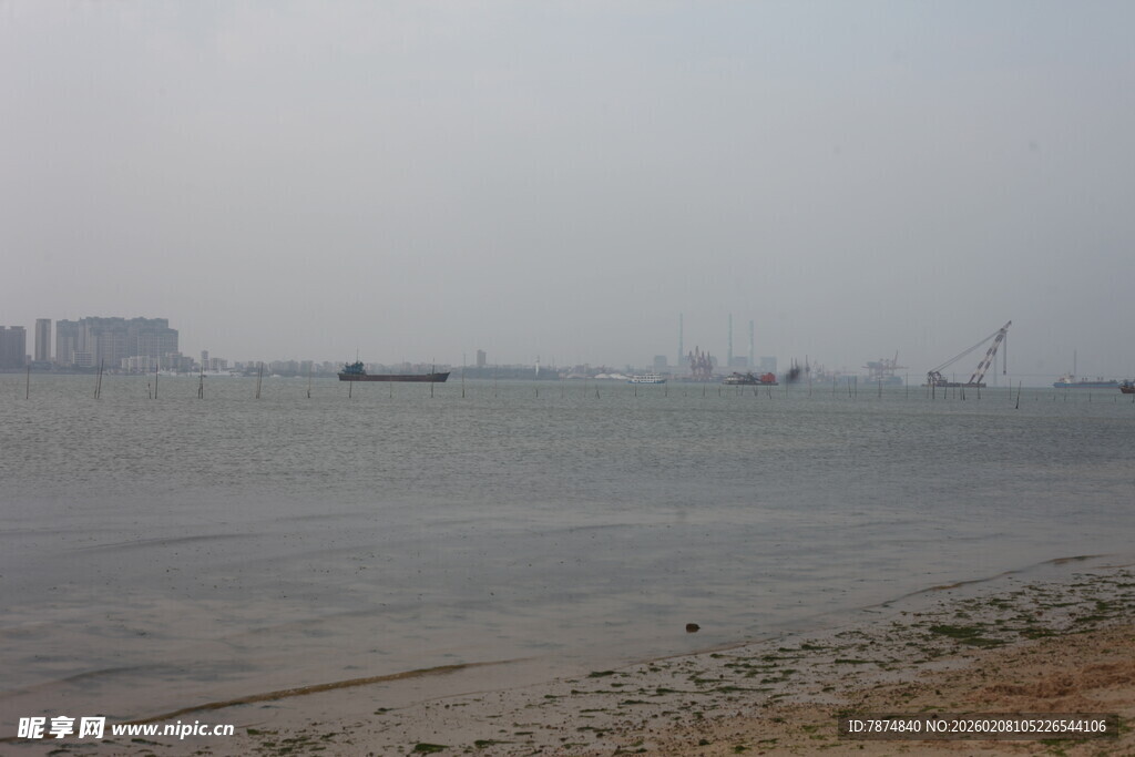 湛江海滨风光 辽阔水域景象