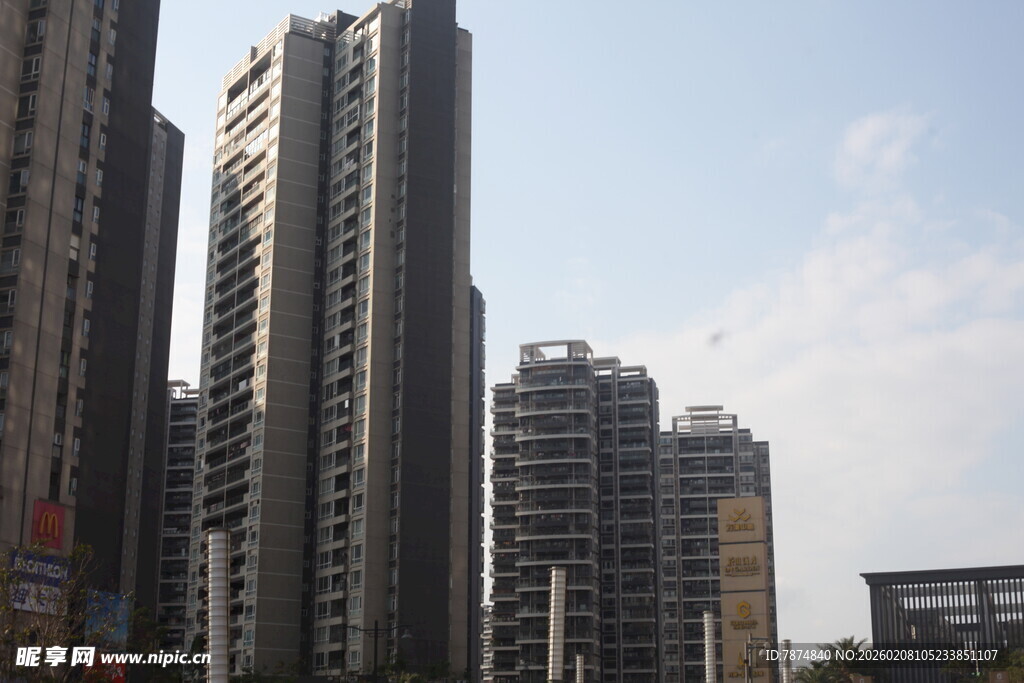 湛江城市高楼景观