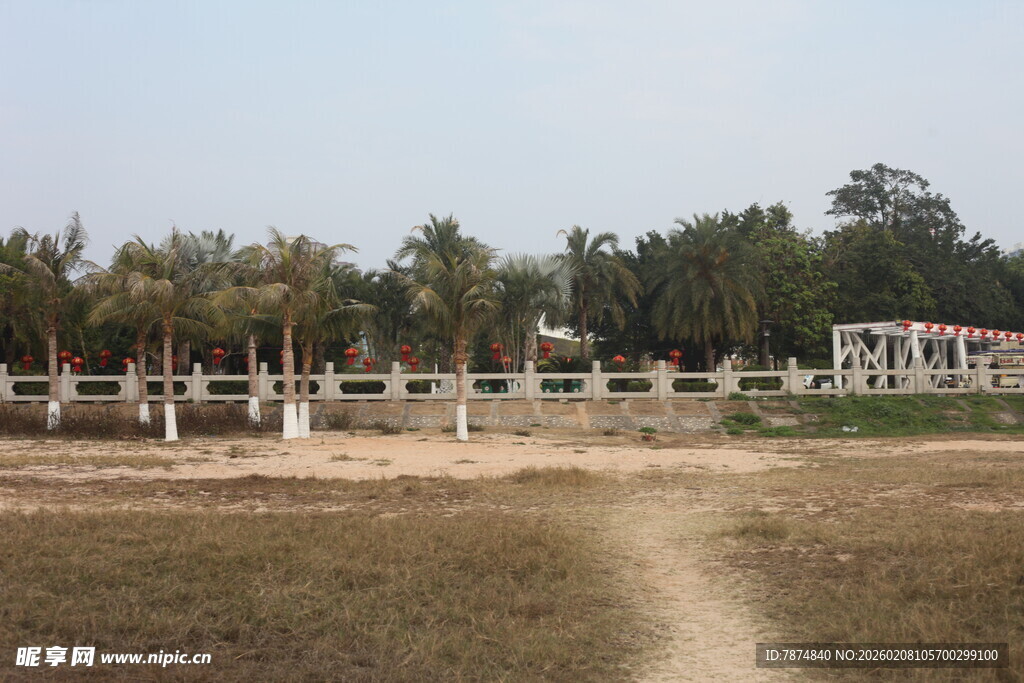 湛江户外开阔场地围栏景观