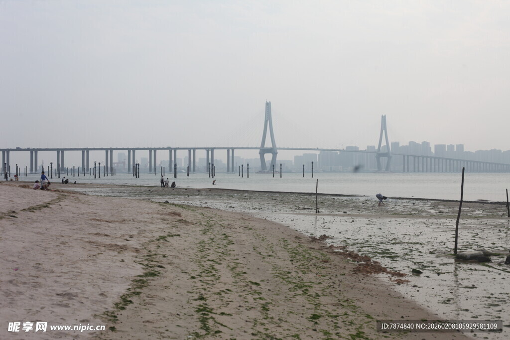 湛江海边长桥风景