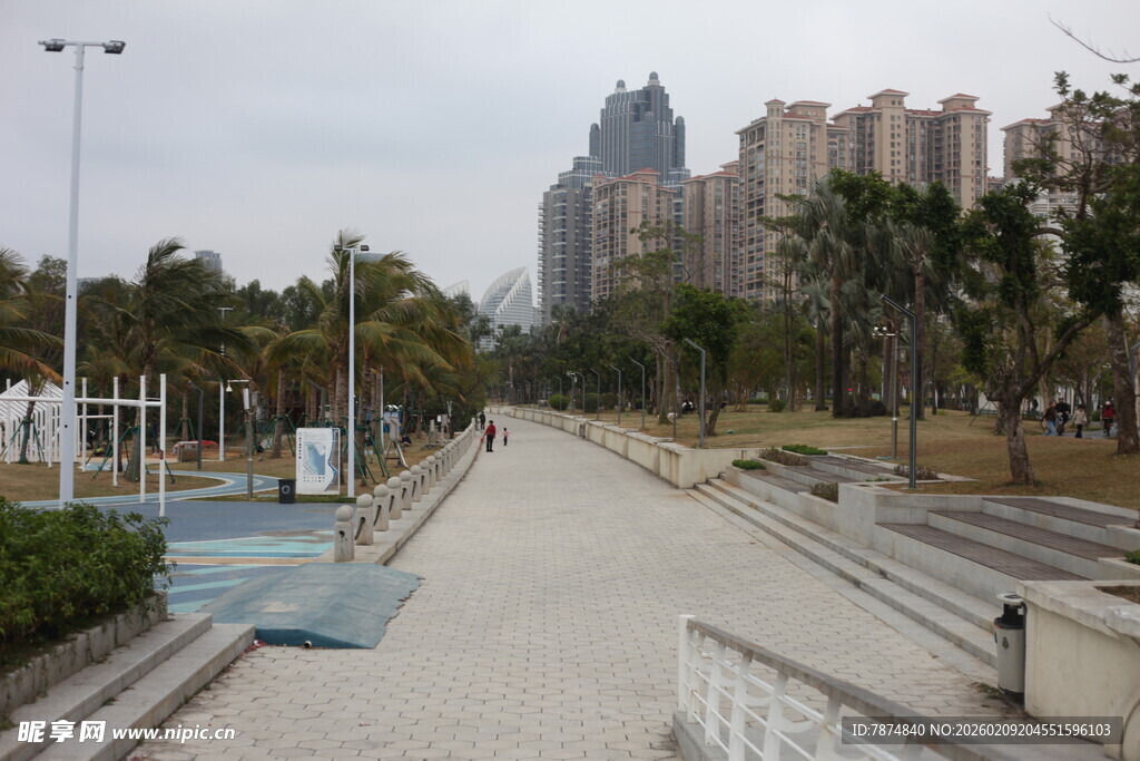 城市中的休闲步道景观