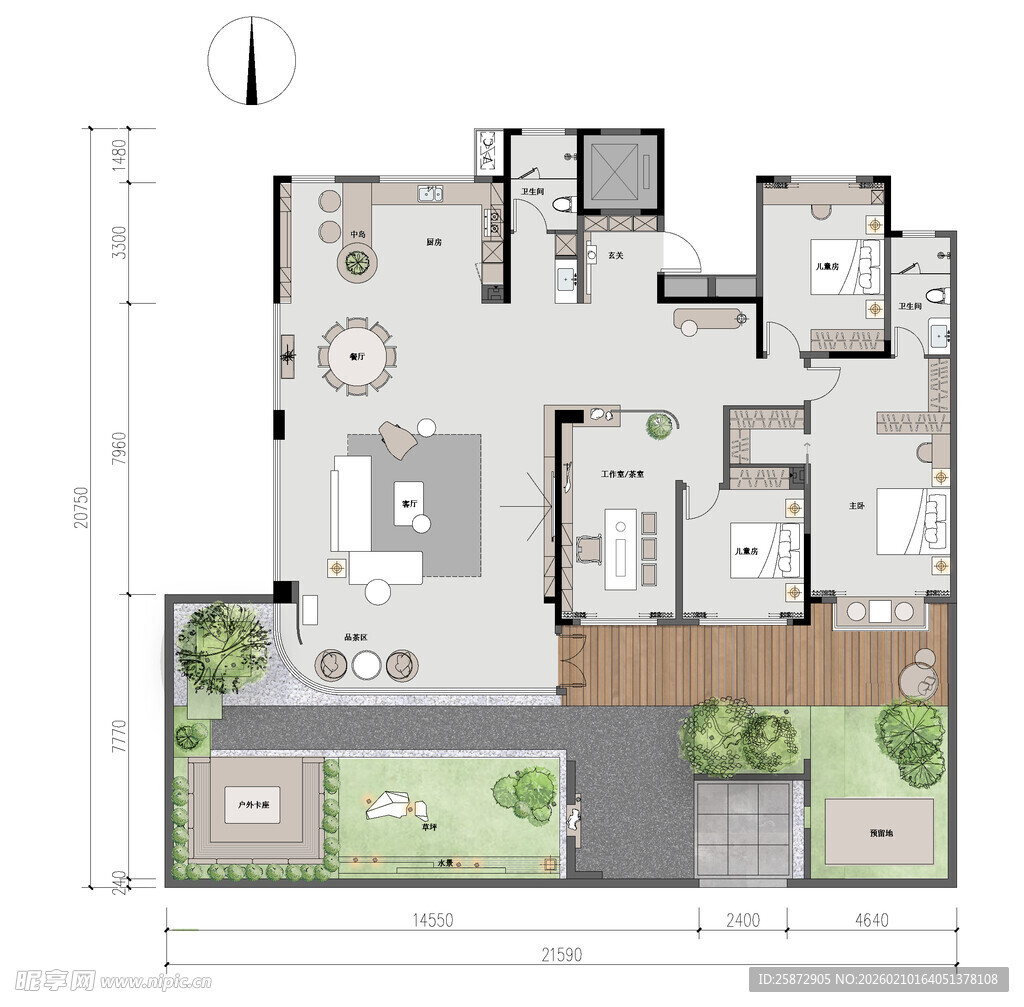 现代住宅平面图设计