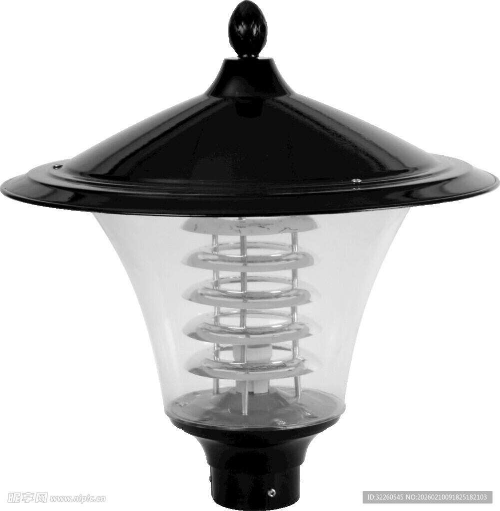 黑色户外透明灯罩灯具