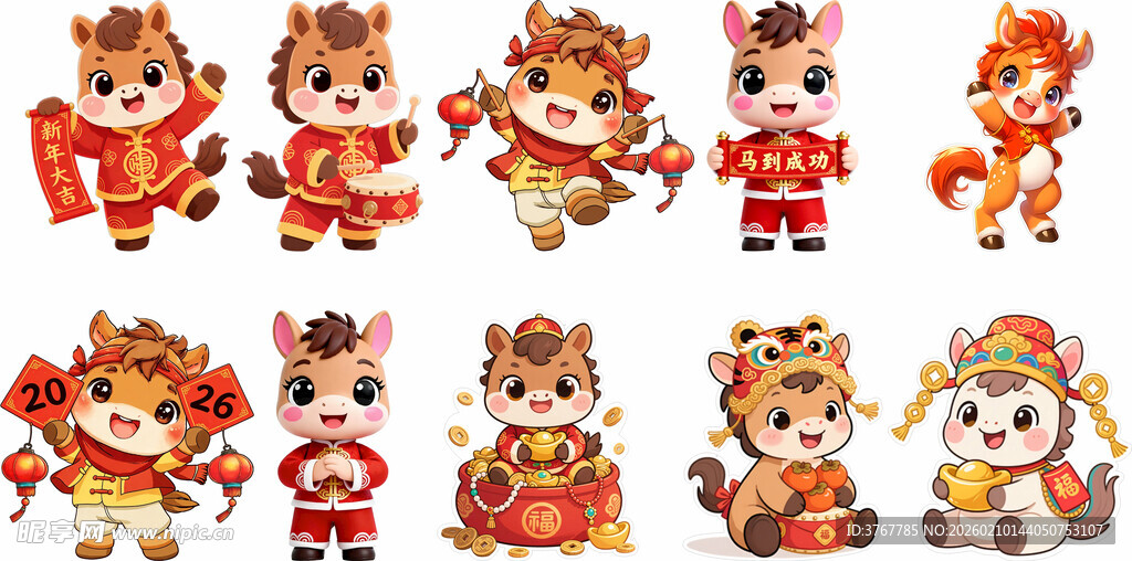 马年卡通马