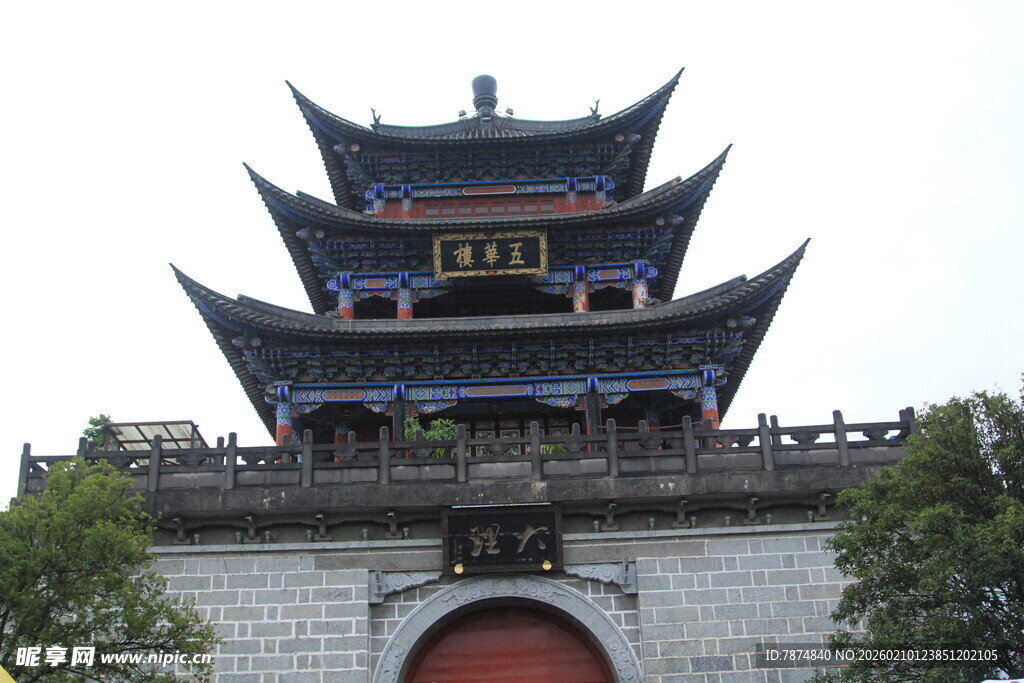 中式古建筑城楼