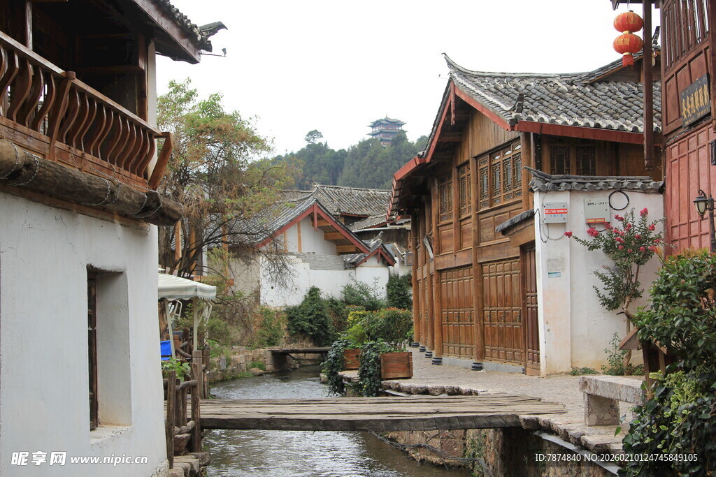 古巷水乡民居景致