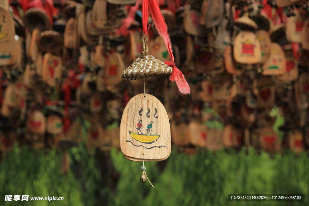 祈福牌挂饰 传递美好心愿