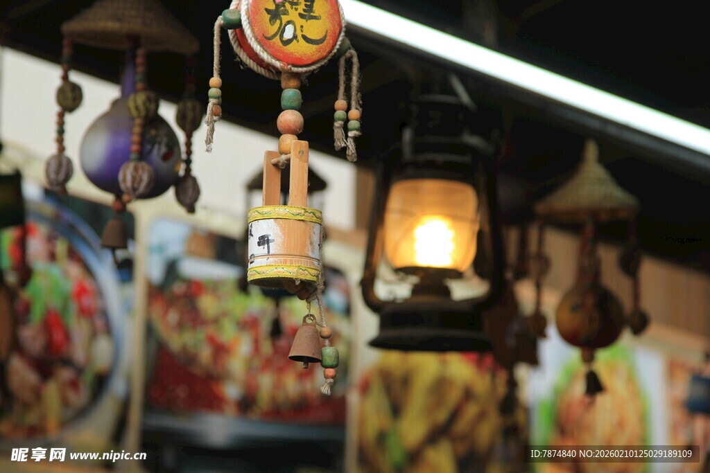 传统手工艺品灯笼展示