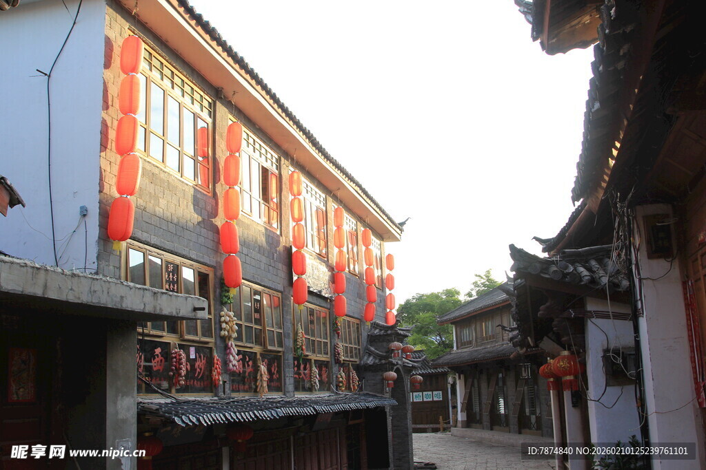 古巷中式建筑街景风貌