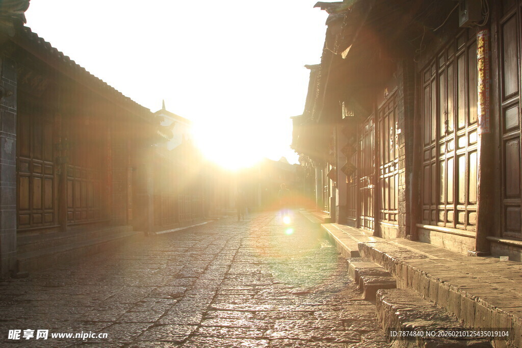 古巷夕阳 静谧时光