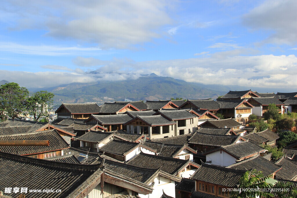 古村落屋顶景观