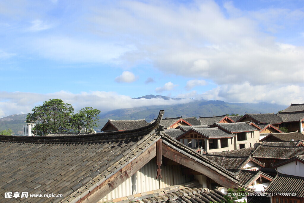 古村落屋顶风光