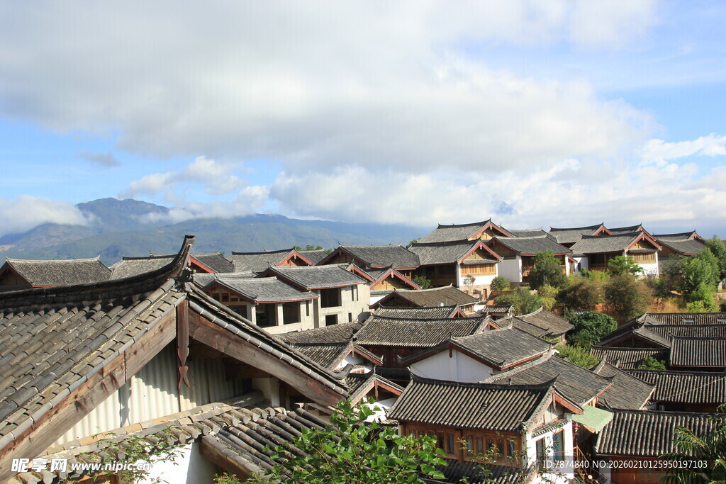 古村落屋顶景观