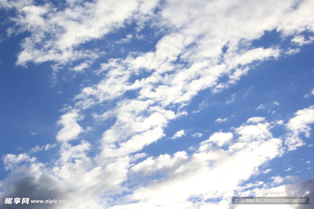 蓝天白云美景