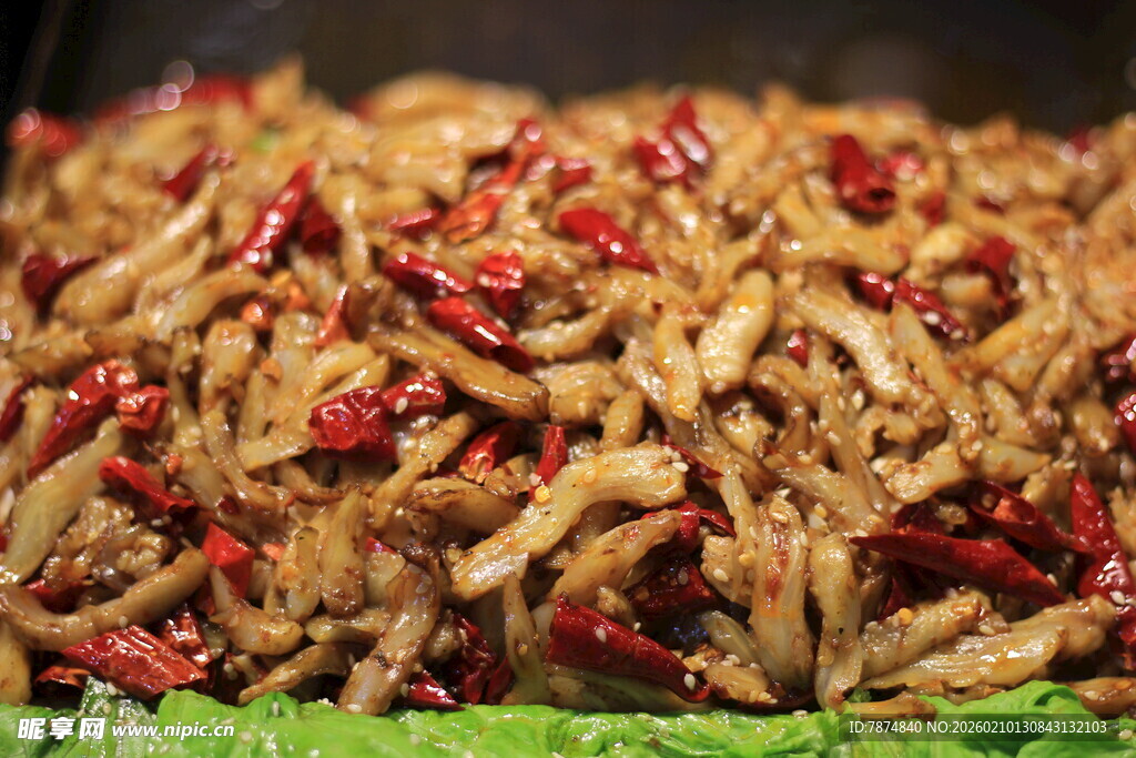 香辣可口的美味炒肉丝