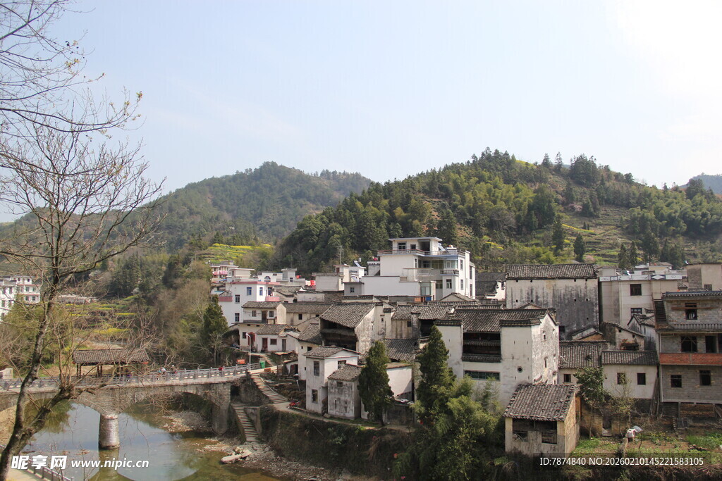 江南水乡古村落风景