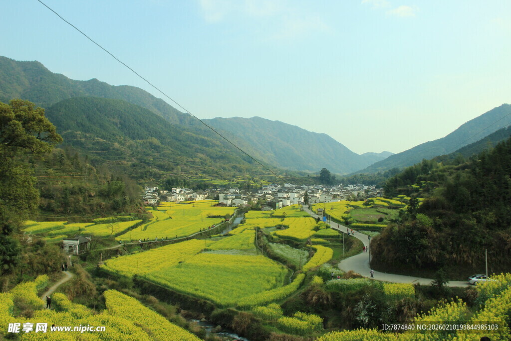 婺源山间田园美景