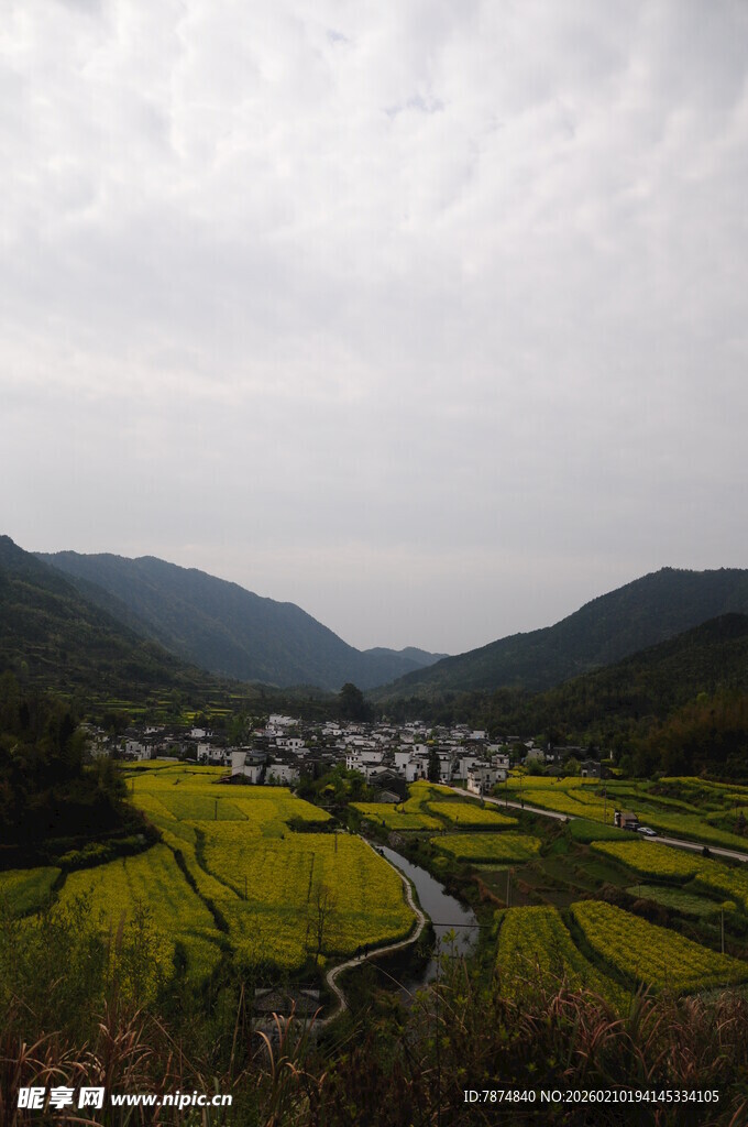 婺源山间梯田美景