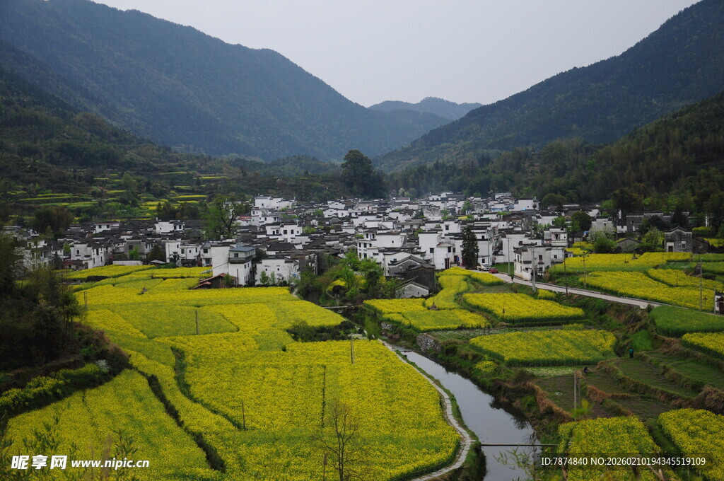 婺源山间田园美景