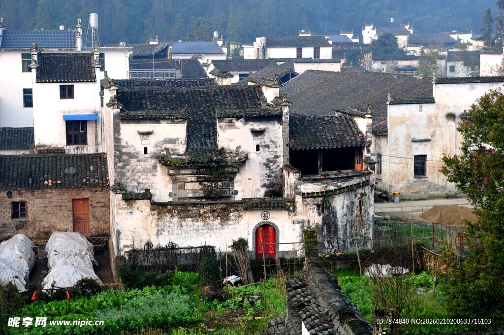 婺源徽派古村落风景