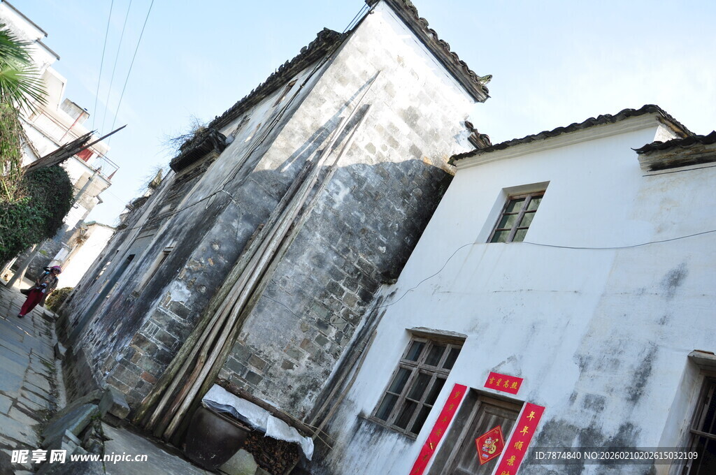 婺源古旧民居小巷景致